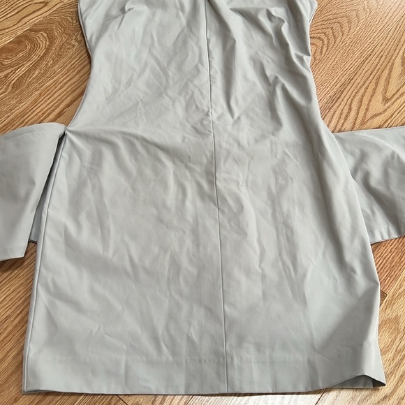 New! Zara small belted sleeveless mini dress with pockets in stone color. - Picture 12 of 16